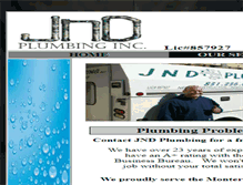 Tablet Screenshot of jndplumbinginc.com